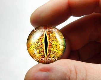 Red Snake Eyes Glass Taxidermy Realistic Eyeball 16mm Set