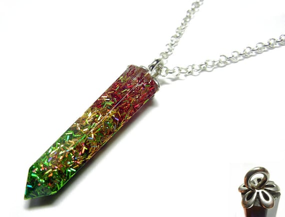 Resin on sale crystal necklace