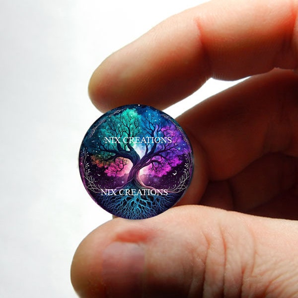 Tree of Life Glass Cabochon for Wire Wrap Jewelry and Pendant Earrings and Bracelet Blanks 8mm 10mm 12mm 13mm 14mm 16mm 18mm 20mm 25mm 30mm