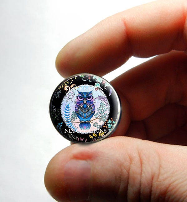 Retro Glass Owl Cabochon for Jewelry and Pendant Making - Design 16 8mm 10mm 12mm 13mm 14mm 16mm 18m