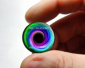 Glass Eyes - Green Blue Purple Swirl Candy Human Eyeball Handmade Glass Cabochons 8mm 10mm 12mm 13mm 14mm 16mm 18mm 20mm 25mm 30mm