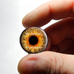 Yeux de verre - Yeux de verre de zombie de feu, yeux de verre de zombie, yeux de poupée, yeux humains, yeux de verre d'horreur, yeux d'artisanat, yeux de taxidermie