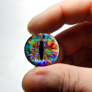 Glazen ogen - Rainbow Dragon Eyes handgemaakte glazen cabochons voor steampunk 8 mm 10 mm 12 mm 13 mm 14 mm 16 mm 18 mm 20 mm 25 mm 30 mm