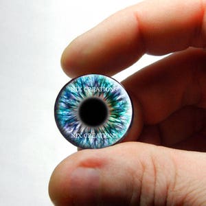 Zombie Glass Eyes - Human Doll Eyeballs Handmade Glass Cabochons - Design 2 8mm 10mm 12mm 13mm 14mm 16mm 18mm 20mm 25mm 30mm