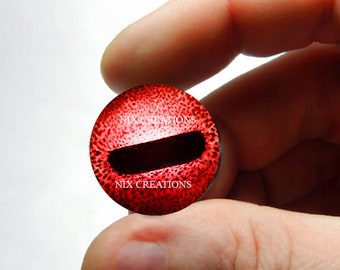 Glass Eyes - Red Octopus Glass Taxidermy Doll Eyes Cabochons 8mm 10mm 12mm 13mm 14mm 16mm 18mm 20mm 25mm 30mm