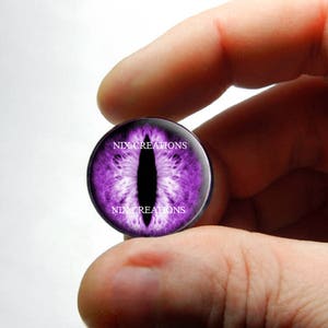 Glazen ogen - paarse draken taxidermie oog cabochons 8 mm 10 mm 12 mm 13 mm 14 mm 16 mm 18 mm 20 mm 25 mm 30 mm