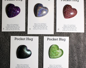 Cadeau souvenir coeur en résine Pocket Hug