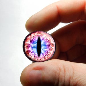 Dragon Glass Eyes - Dream Weaver Dragon Eyes Handmade Glass Cabochons for Steampunk 8mm 10mm 12mm 13mm 14mm 16mm 18mm 20mm 25mm 30mm