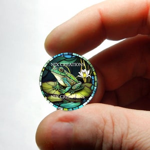 Cabochon en verre - Grenouille - pour la fabrication de bijoux et de pendentifs 8 mm 10 mm 12 mm 13 mm 14 mm 16 mm 18 mm 20 mm 25 mm 30 mm