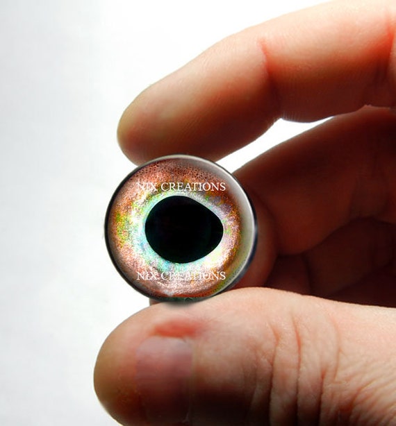 Red Green Perch Fish Glass Eyes Eyeball Cabochon for Fishing Lures