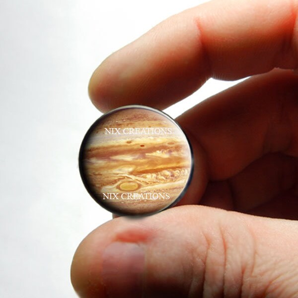 Glass Cabochon - Jupiter - Planet Solar System Cab for Jewelry and Pendant Making 8mm 10mm 12mm 13mm 14mm 16mm 18mm 20mm 25mm 30mm