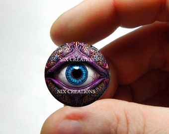 Glass Eyes - Fantasy Monster Glass Eyeball Taxidermy Doll Cabochons - Pair or Single 8mm 10mm 12mm 13mm 14mm 16mm 18mm 20mm 25mm 30mm -FM5