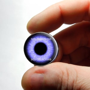 Olhos de vidro de coruja - Escultura de boneca de coruja roxa Globos oculares de taxidermia Cabochões de vidro feitos à mão 8mm 10mm 12mm 13mm 14mm 16mm 18mm 20mm 25mm 30mm
