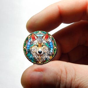 Cabujón de cristal - Lobo - Para hacer joyas y colgantes 8 mm 10 mm 12 mm 13 mm 14 mm 16 mm 18 mm 20 mm 25 mm 30 mm