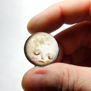 Glass Cabochon - Moon Child  - for Jewelry and Pendant Making 8mm 10mm 12mm 13mm 14mm 16mm 18mm 20mm 25mm 30mm