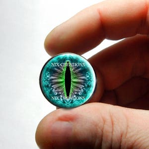 Glass Eyes Dragon Glass Eyes Blue Green Taxidermy Doll Eyeballs Cabochons 8mm 10mm 12mm 13mm 14mm 16mm 18mm 20mm 25mm 30mm image 1