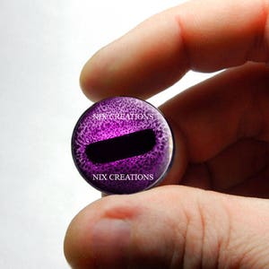 Glass Eyes Purple Octopus Glass Taxidermy Doll Eyes Cabochons 8mm 10mm 12mm 13mm 14mm 16mm 18mm 20mm 25mm 30mm image 1