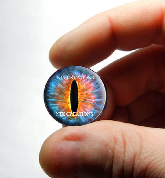 Occhi In Vetro Blu 18mm Per Bambole, Tassidermia, Reborn - Artigianali Eye-Klops