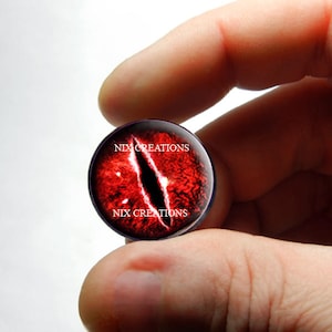 Glasaugen - Red Evil Dragon Glasaugen Handgefertigte Glas Taxidermy Puppenaugen Cabochons 8 mm 10 mm 12 mm 13 mm 14 mm 16 mm 18 mm 20 mm 25 mm 30 mm