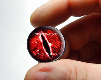 Glass Eyes - Red Evil Dragon Glass Eyes Handmade Glass Taxidermy Doll Eyes Cabochons 8mm 10mm 12mm 13mm 14mm 16mm 18mm 20mm 25mm 30mm