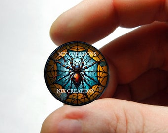 Glass Spider Cabochon for Jewelry and Pendant Making 8mm 10mm 12mm 13mm 14mm 16mm 18mm 20mm 25mm 30mm