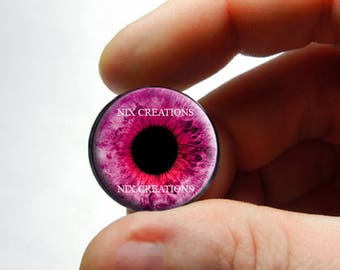 Glass Eyes - Purple Pink Human Doll Eyes Handmade Glass Cabochons 8mm 10mm 12mm 13mm 14mm 16mm 18mm 20mm 25mm 30mm