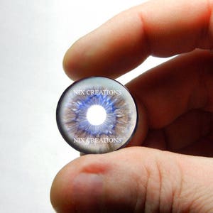 Zombie Glass Eyes - Human Doll Eyeballs Handmade Glass Cabochons - Design 3 8mm 10mm 12mm 13mm 14mm 16mm 18mm 20mm 25mm 30mm