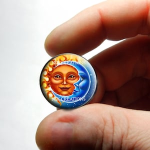 Sun and Moon Glass Cabochon - for Jewelry and Pendant Making 8mm 10mm 12mm 13mm 14mm 16mm 18mm 20mm 25mm 30mm