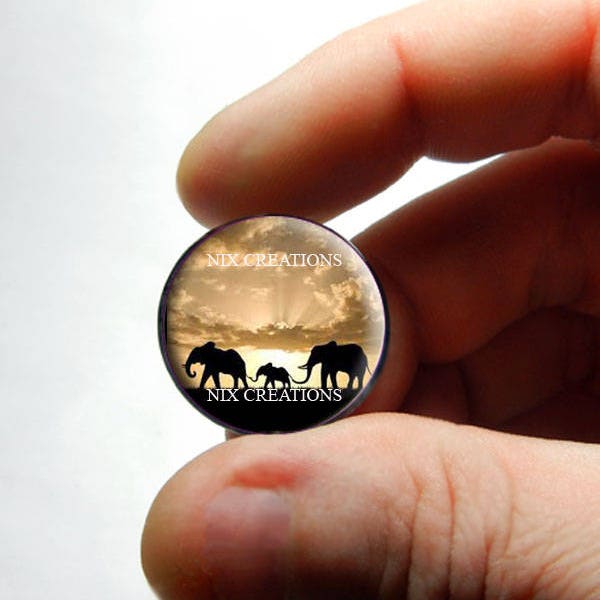 Glass Cabochon -  Elephant Family  - Live Love Laugh - for Jewelry and Pendant Making 8mm 10mm 12mm 13mm 14mm 16mm 18mm 20mm 25mm 30mm