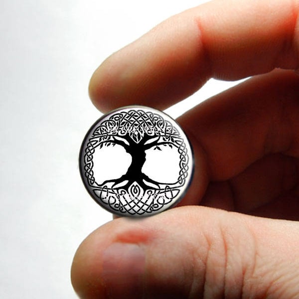 Glass Cabochon - Celtic Tree of Life - for Jewelry and Pendant Making 8mm 10mm 12mm 13mm 14mm 16mm 18mm 20mm 25mm 30mm