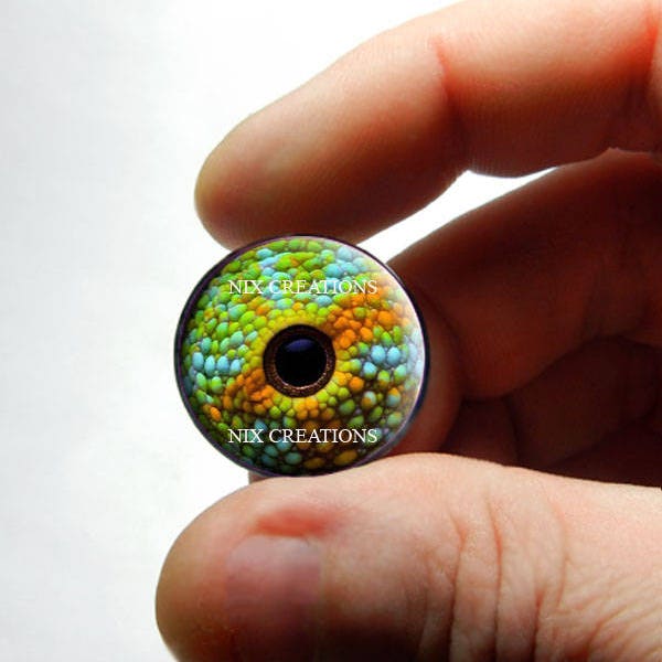 Glass Eyes - Natural Chameleon Glass Eyes Glass Taxidermy Eyeball Cabochons 8mm 10mm 12mm 13mm 14mm 16mm 18mm 20mm 25mm 30mm