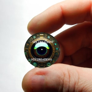 Art Nouveau Glass Eyes - Steampunk Doll Sculpture Eyeballs Handmade Glass Cabochons 8mm 10mm 12mm 13mm 14mm 16mm 18mm 20mm 25mm 30mm - #AN4