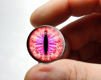 Glass Eyes - Dragon Glass Eyes Red Pink Taxidermy Doll Eyeballs Cabochons 8mm 10mm 12mm 13mm 14mm 16mm 18mm 20mm 25mm 30mm