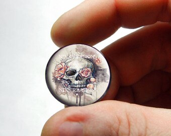 Retro Floral Skull Cabochon for Jewelry and Pendant Making 8mm 10mm 12mm 13mm 14mm 16mm 18mm 20mm 25mm 30mm