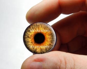 Glass Eyes - Fire Zombie Glass Eyes Handmade Glass Taxidermy Doll Eyes Cabochons  8mm 10mm 12mm 13mm 14mm 16mm 18mm 20mm 25mm 30mm