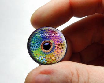 Glass Eyes - Rainbow Chameleon Glass Eyes Glass Taxidermy Eyeball Cabochons 8mm 10mm 12mm 13mm 14mm 16mm 18mm 20mm 25mm 30mm