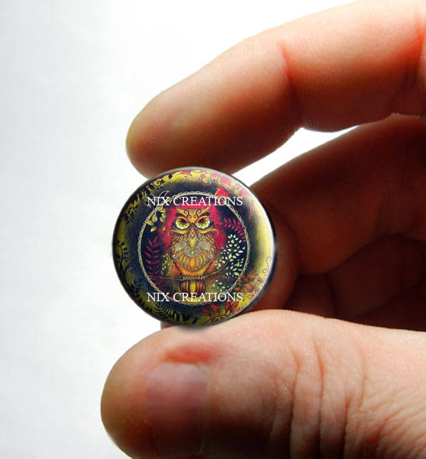 Retro Glass Owl Cabochon for Jewelry and Pendant Making - Design 12 8mm 10mm 12mm 13mm 14mm 16mm 18m