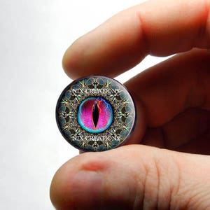 Glass Eyes - Purple Blue Tribal Dragon Eyeball Cabochon for Pendant Earring Ring Blanks 8mm 10mm 12mm 13mm 14mm 16mm 18mm 20mm 25mm 30mm
