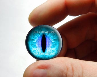 Glass Eyes - Teal Purple Dragon Glass Eyes Glass Taxidermy Doll Eyeball Cabochons 8mm 10mm 12mm 13mm 14mm 16mm 18mm 20mm 25mm 30mm