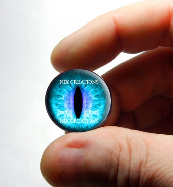 Cabochon Vetro Occhio Di Drago Cabochons Di Vetro Con Occhio Di Drago Julie Wang - 20 Pezzi, Diametro 25 Mm, Per Gioielli E Artigianato Decorazione Gioielli Fai Da Te