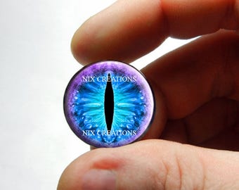 Glass Eyes - Anigurumi Purple Blue Dragon Taxidermy Eyeball Cabochons 8mm 10mm 12mm 13mm 14mm 16mm 18mm 20mm 25mm 30mm