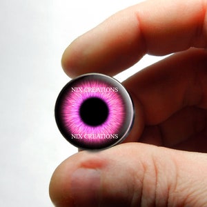 Olhos de vidro de coruja-coruja rosa boneca escultura globos oculares de taxidermia cabochões de vidro feitos à mão 8mm 10mm 12mm 13mm 14mm 16mm 18mm 20mm 25mm 30mm