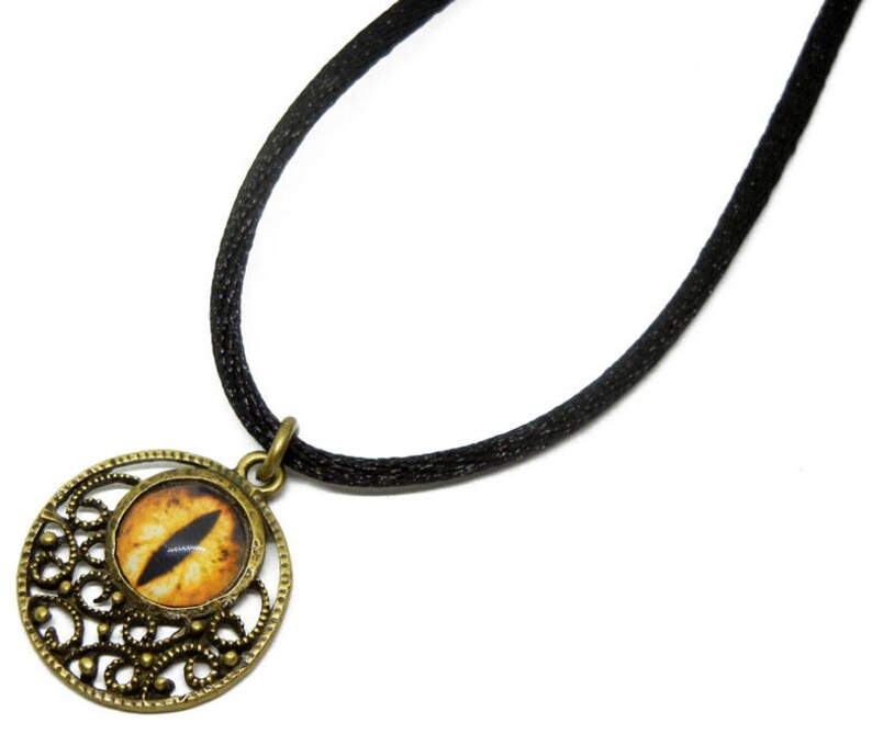 Eye Pendant Glass Dragon Eye Jewelry Orange Dragon Eye Etsy