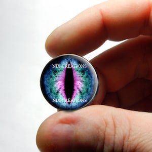 Dragon Glass Eyes - Reptiel Dragon Eyes handgemaakte glazen cabochons voor Steampunk 8 mm 10 mm 12 mm 13 mm 14 mm 16 mm 18 mm 20 mm 25 mm 30 mm