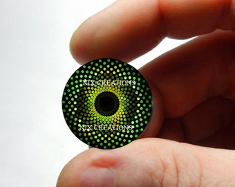 Glass Eyes - Pixel Glass Doll Eyes Taxidermy Eye Cabochons 8mm 10mm 12mm 13mm 14mm 16mm 18mm 20mm 25mm 30mm - #PX2