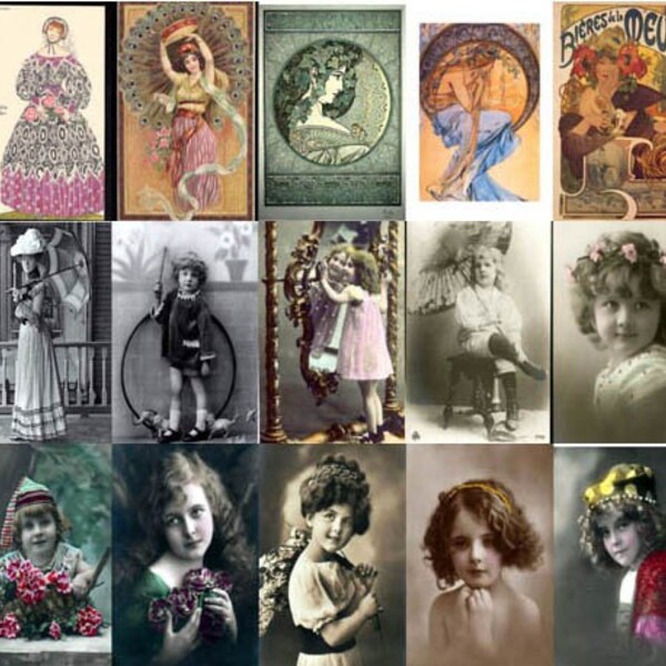 25000 Vintage Images 4 Polymer Clay Scrabble Glass Domino Tile Photo Image Picture Transfer Pendant DVD 