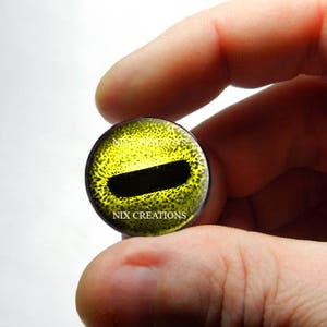 Octopus glazen ogen - gele octopus glazen taxidermie pop ogen cabochons 8 mm 10 mm 12 mm 13 mm 14 mm 16 mm 18 mm 20 mm 25 mm 30 mm