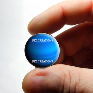 Glass Cabochon - Uranus - Planet Solar System Cab for Jewelry and Pendant Making 8mm 10mm 12mm 13mm 14mm 16mm 18mm 20mm 25mm 30mm