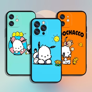 Pochacco Art dessin animé chien téléphone étui pour iphone 11 12 13 14 15 XS XR Pro Max/pour Samsung Galaxy S10 S21 S22 S23 FE S24 Note Ultra 4G 5G A55