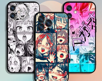 Anime Waifu Girl Phone Case for iPhone 7 8 11 12 13 14 15 XS XR Pro Max / for Samsung Galaxy S10 S21 S22 S23 FE S24 Note Ultra 4G 5G A54